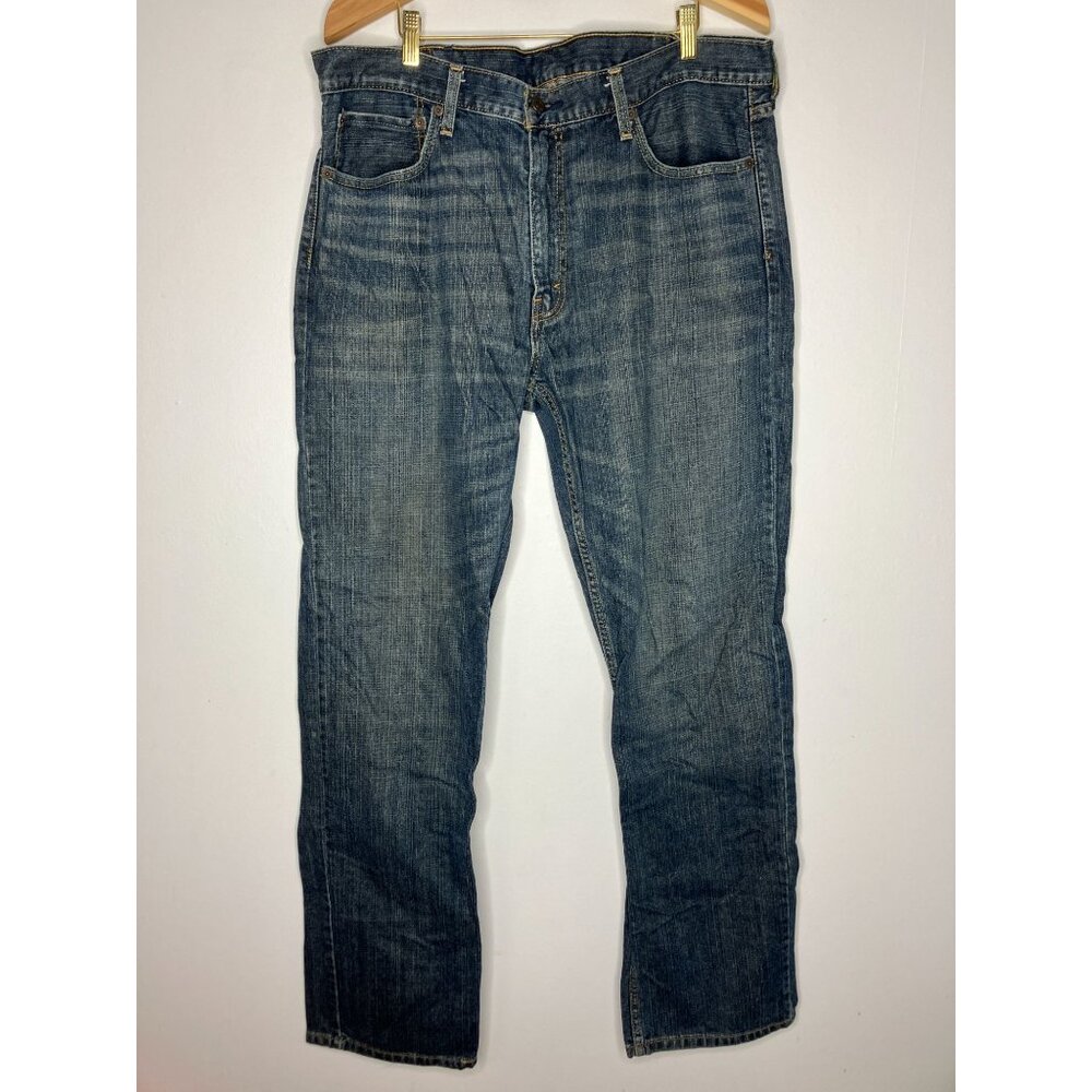 Levis 559 Men's Blue Jeans Size 38x34 Straight Fit Denim